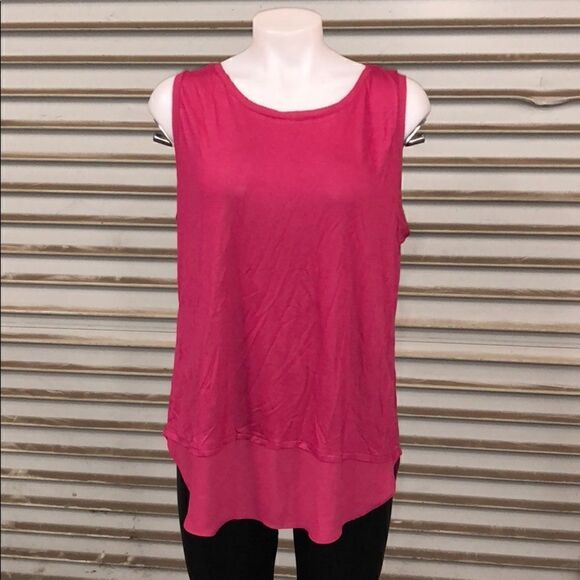 🛍️Ann Taylor Loft tunic style top with sheer trim - Picture 2 of 8